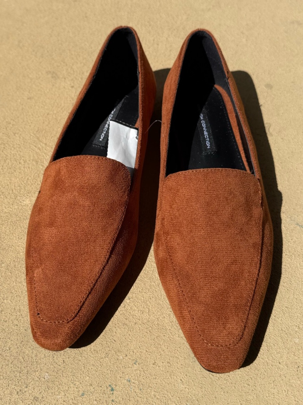 French Connection Women's Suede Loafers in Rust • Zapatos mocasines de mujer - Picture 11 of 15